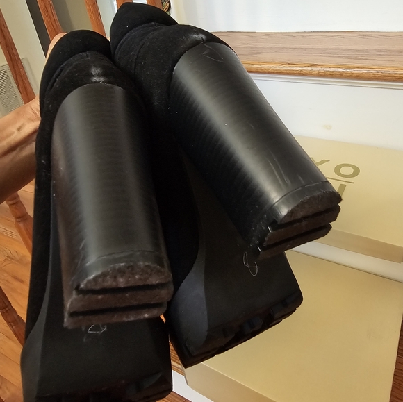 Yoki Fashion boots; Black Suede; Size 8.5M - Picture 10 of 12